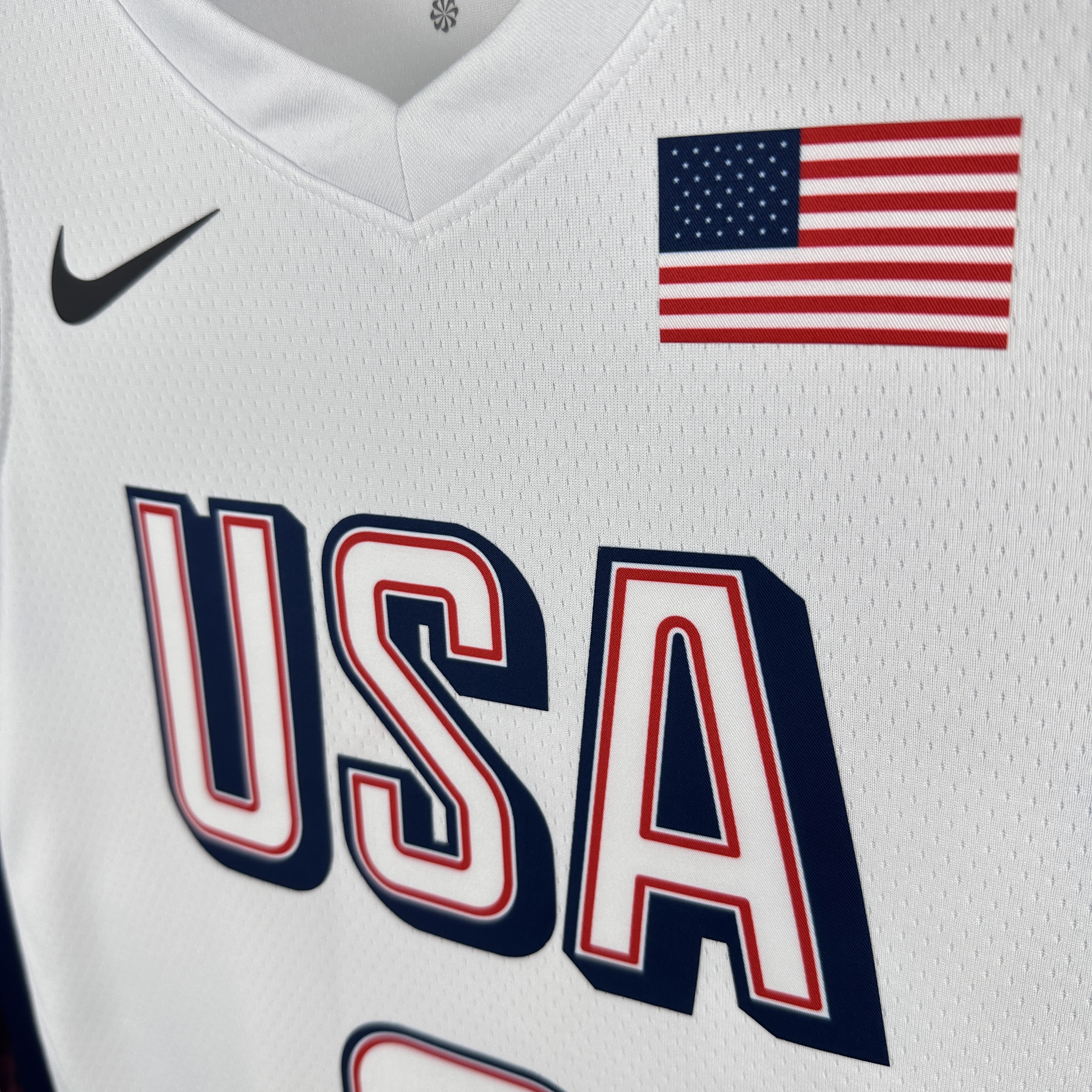 2024 Olympic Basketball USA White No.8 Leonard 4