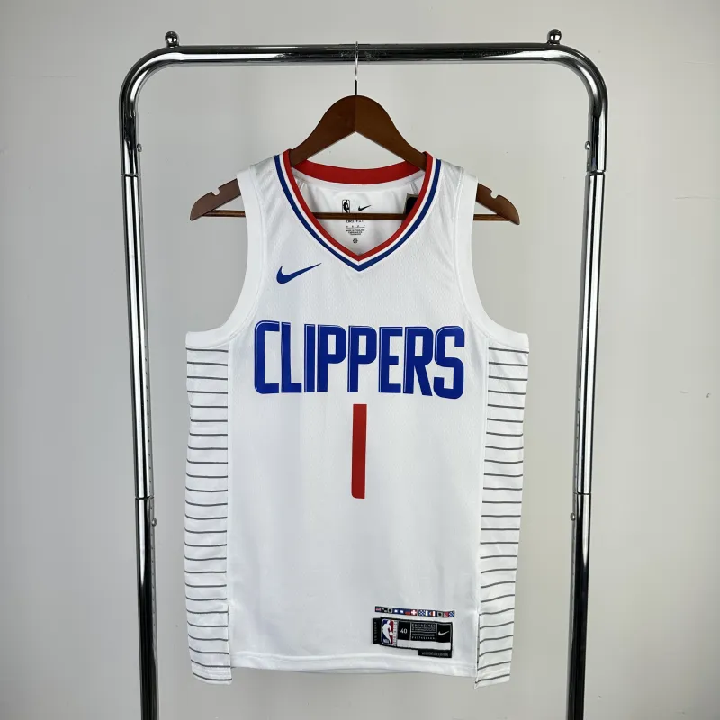 23 Season Los Angeles Clippers Home White No.1 Harden