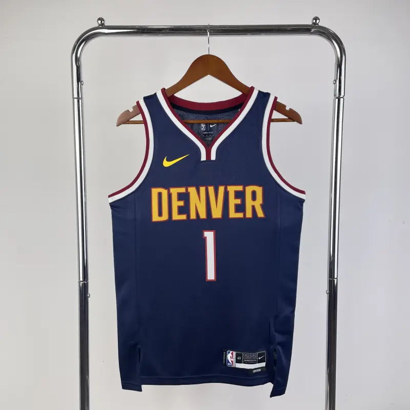 23 Season Denver Nuggets Purplish Blue Jersey No.1 Porter
