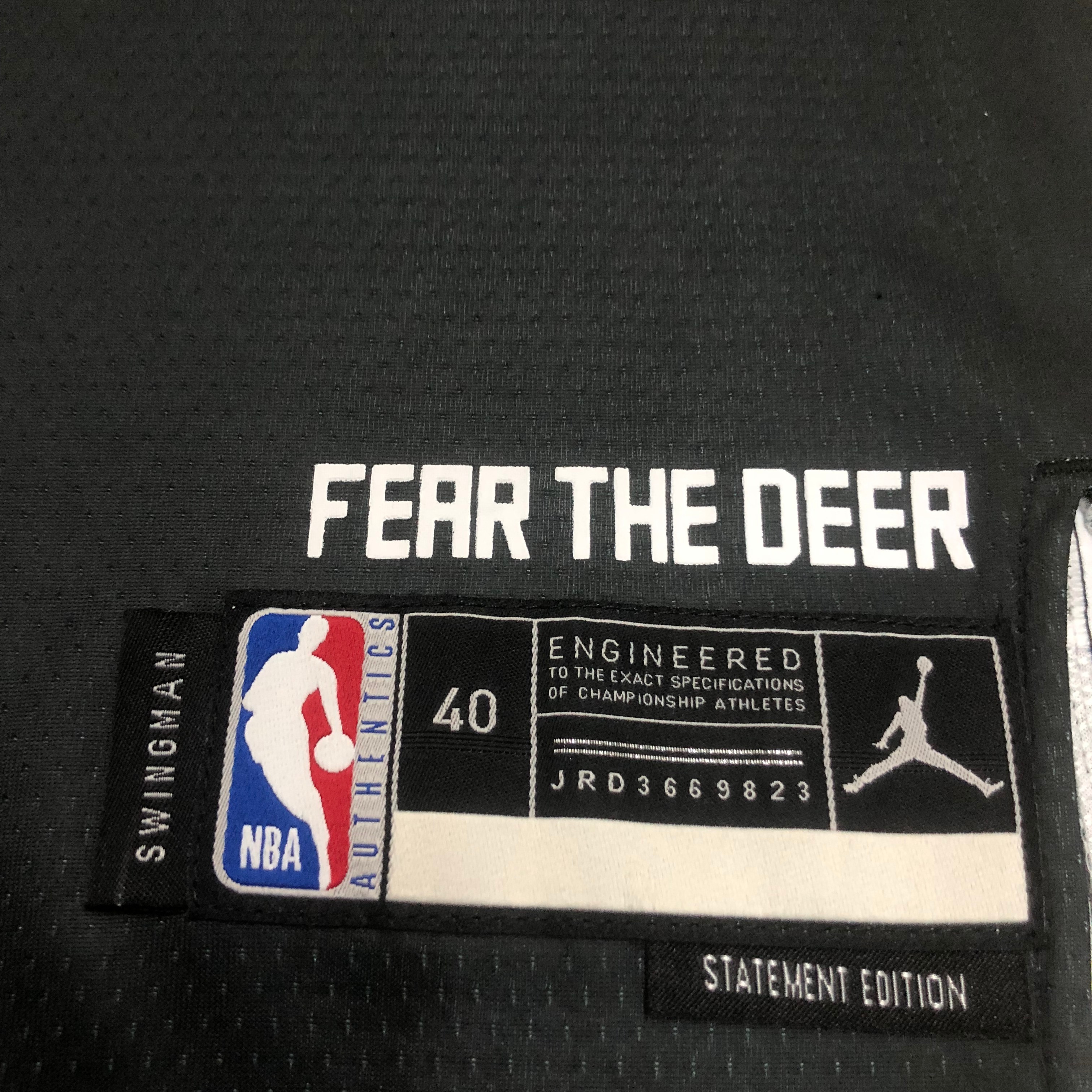 23 Season Milwaukee Bucks J0rdan  No.34
