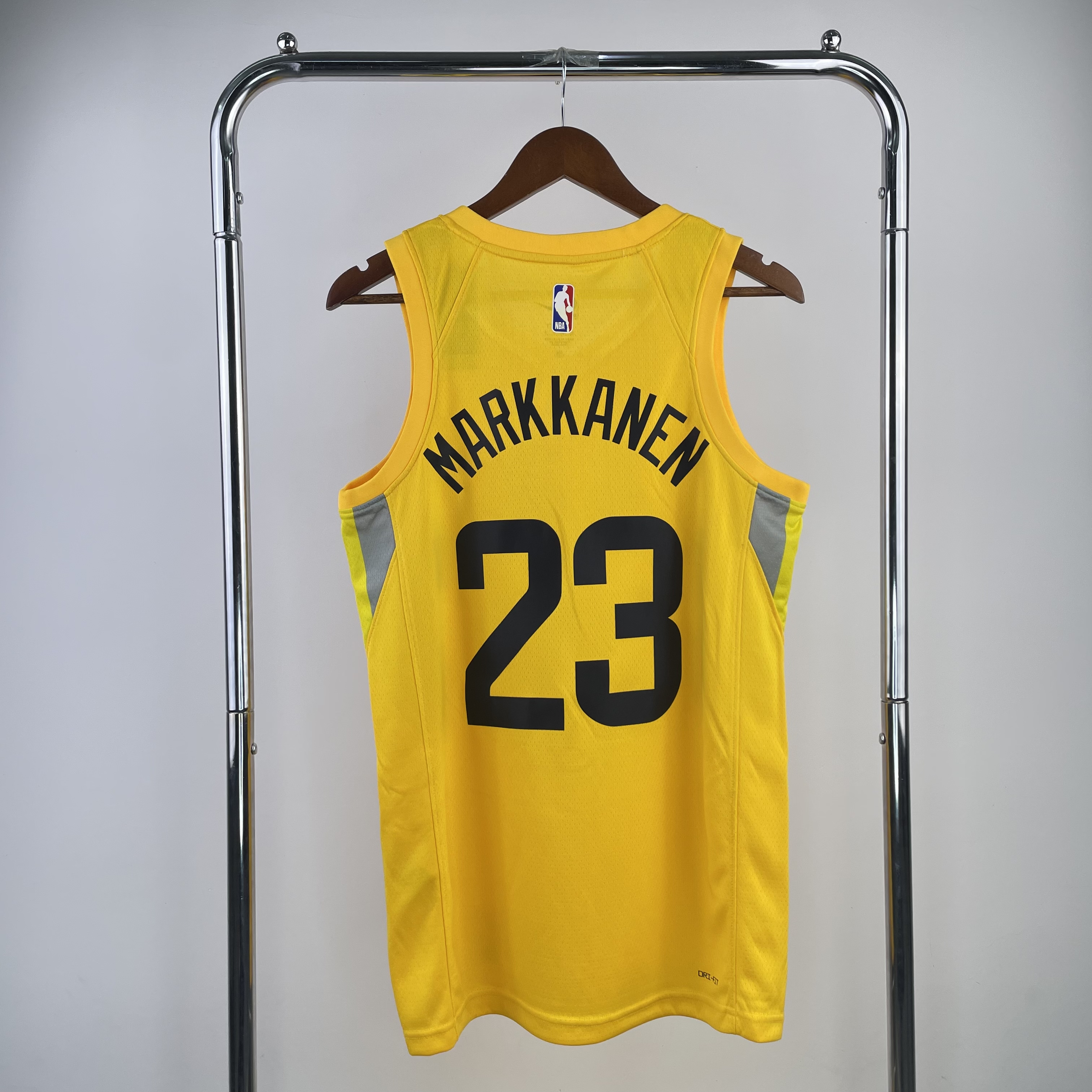 23 Season UTAH JAZZ Away Yellow  No.23 Markkanen