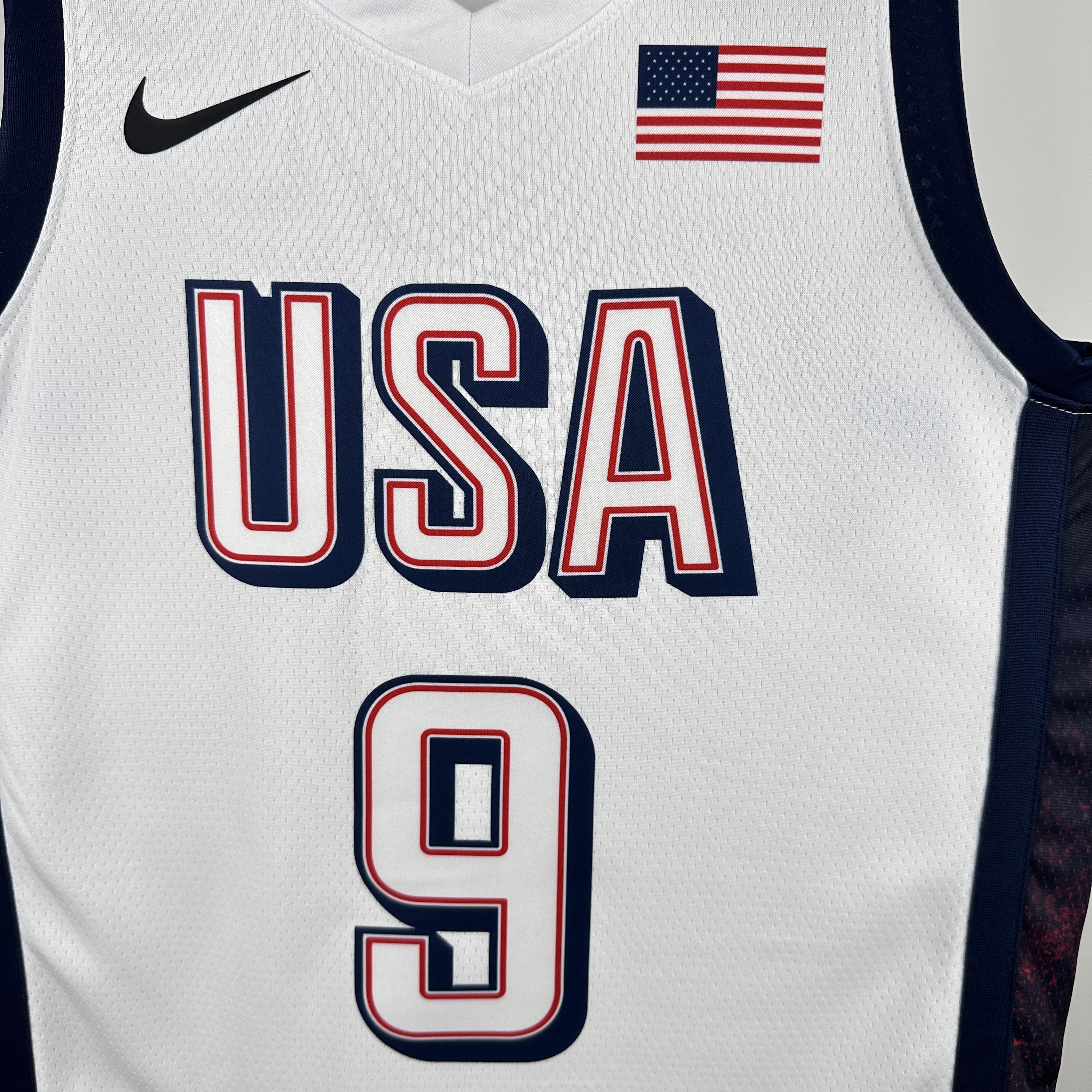 2024 Olympic Basketball USA White No.9 Haliburton 4