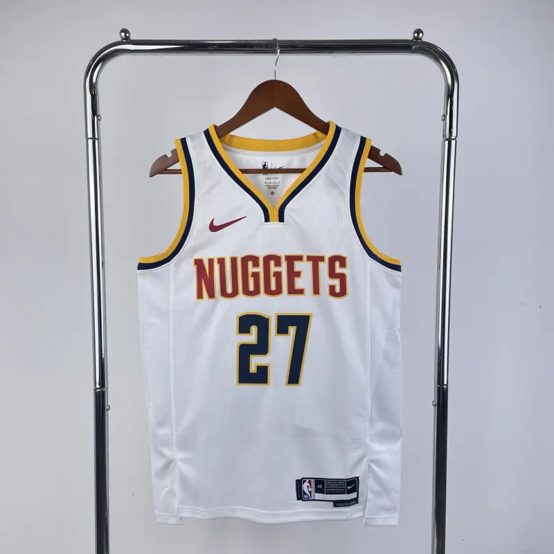 23 Season Denver Nuggets White Jersey No.27 Murray