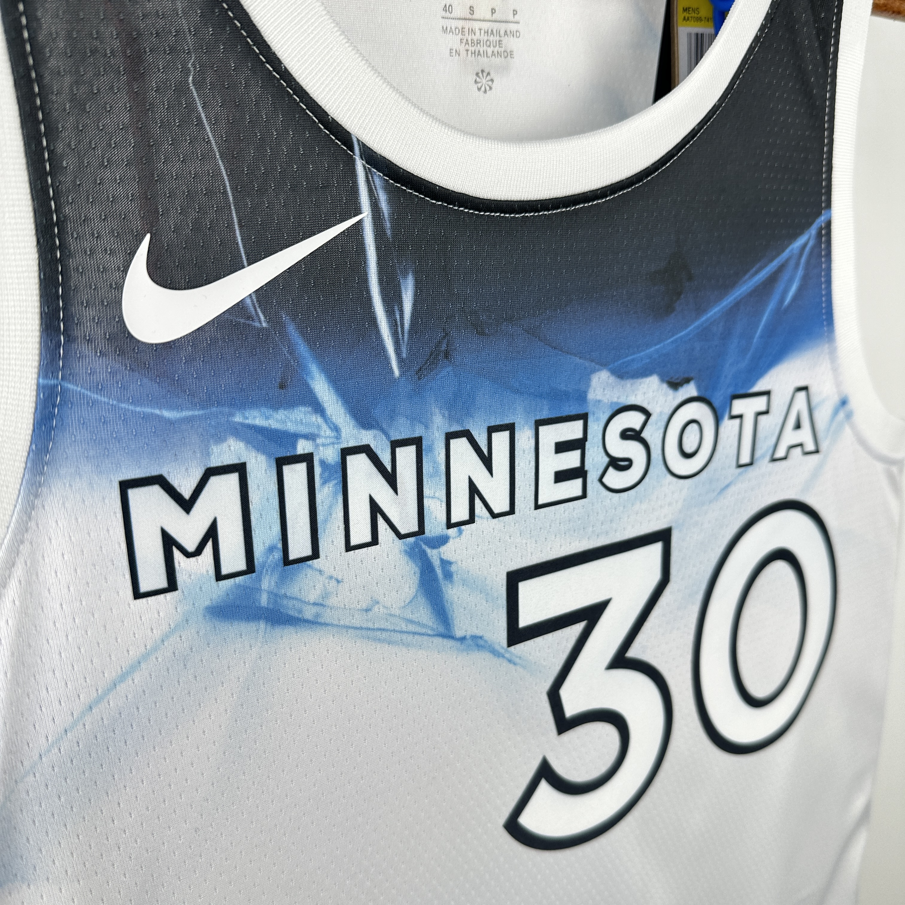 25 SEASON MINNESOTA TIMBERWOLVES CITY VERSION  NO.30
