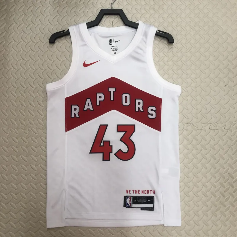 23 Season Toronto Raptors Home White Jersey No.43 Siakam