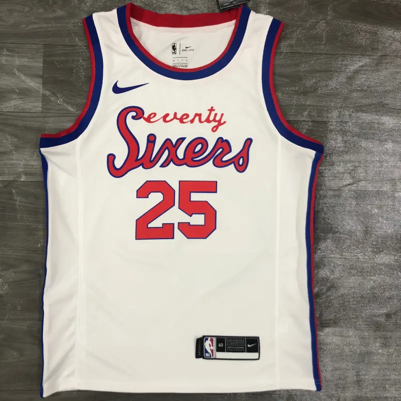 21 Season Philadelphia 76ers Limited White #25