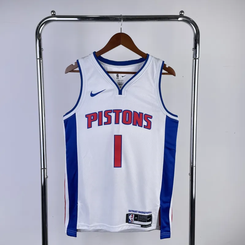 23 Season Detroit Pistons White Jersey #1