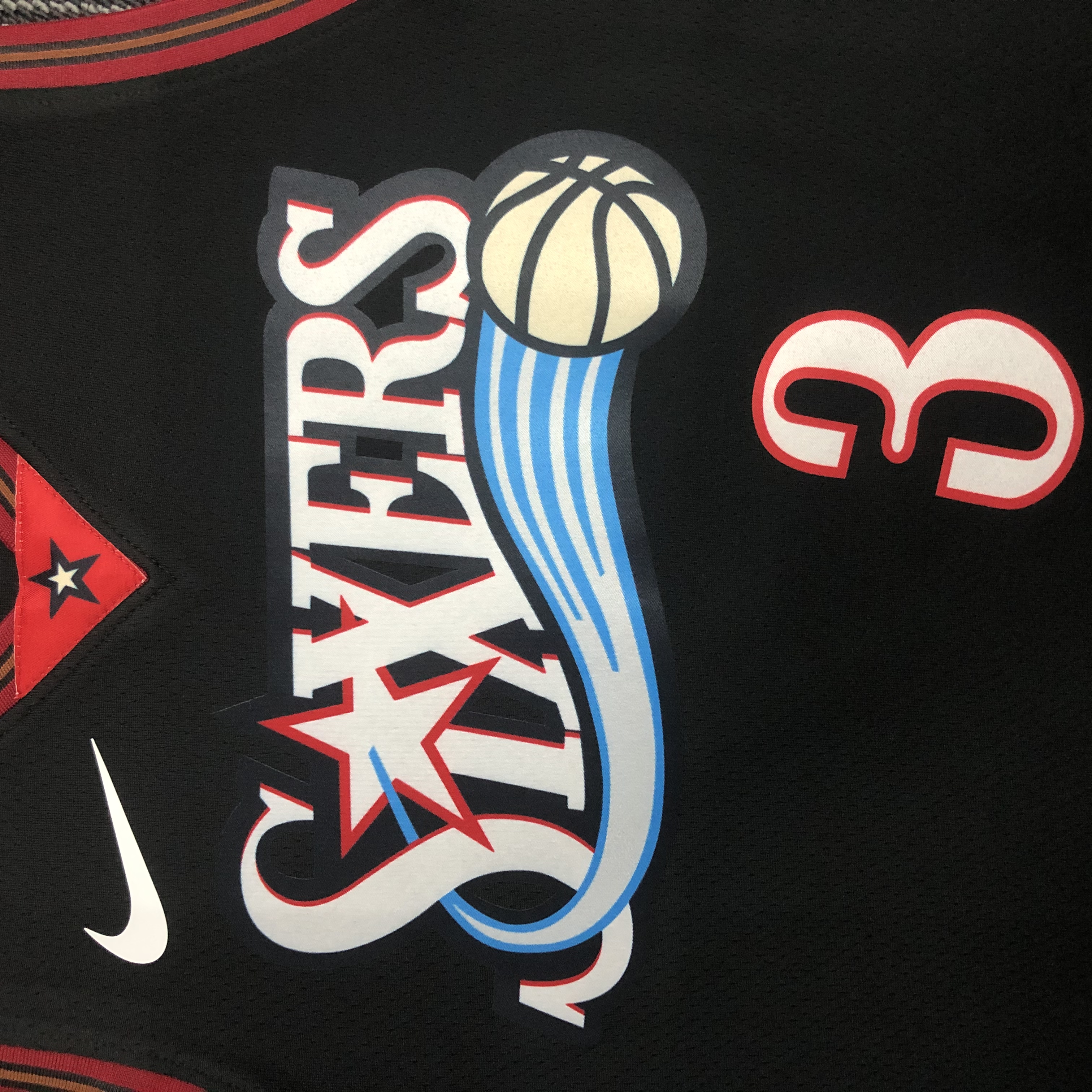 Philadelphia 76ers Retro  #3 Black