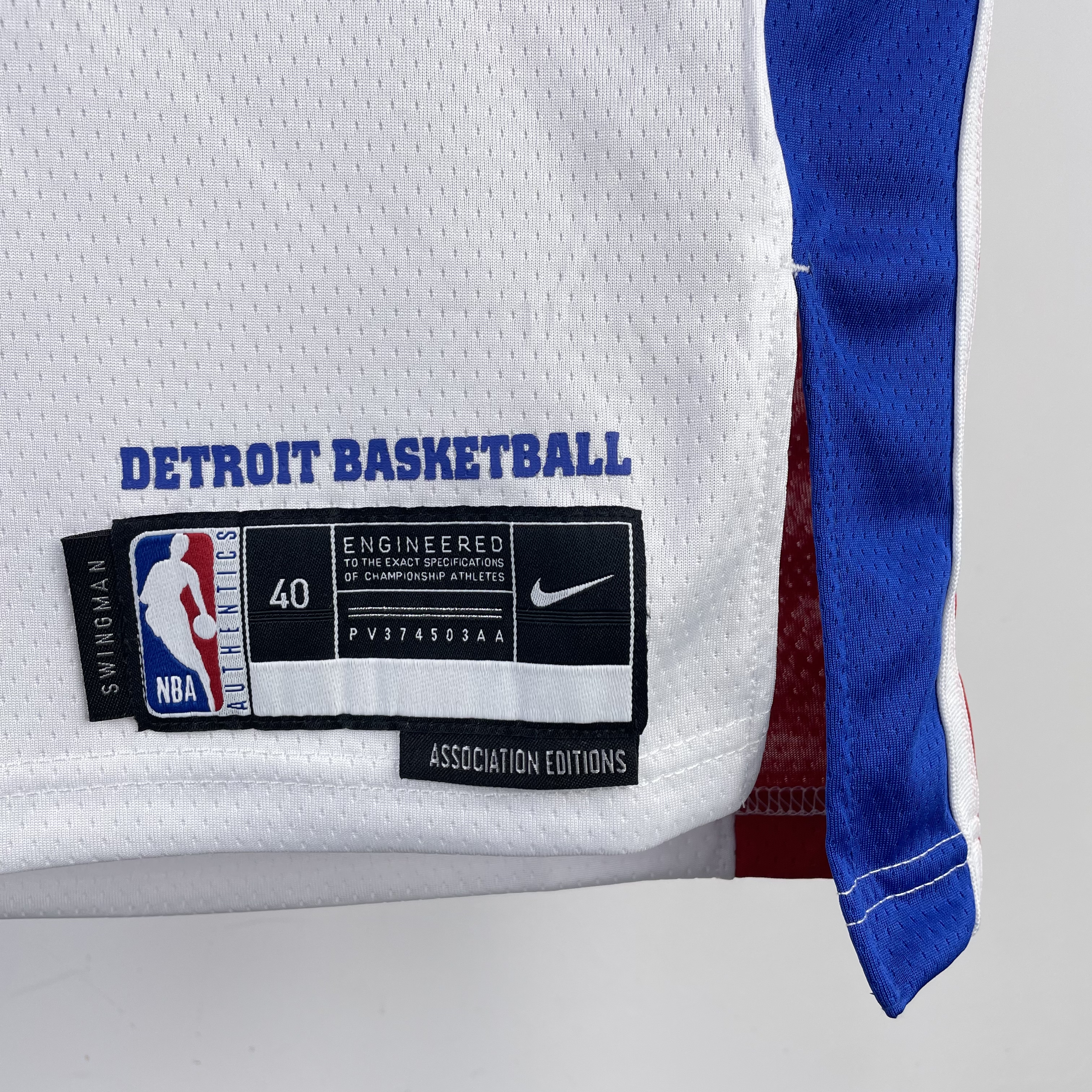 23 Season Detroit Pistons White  #2