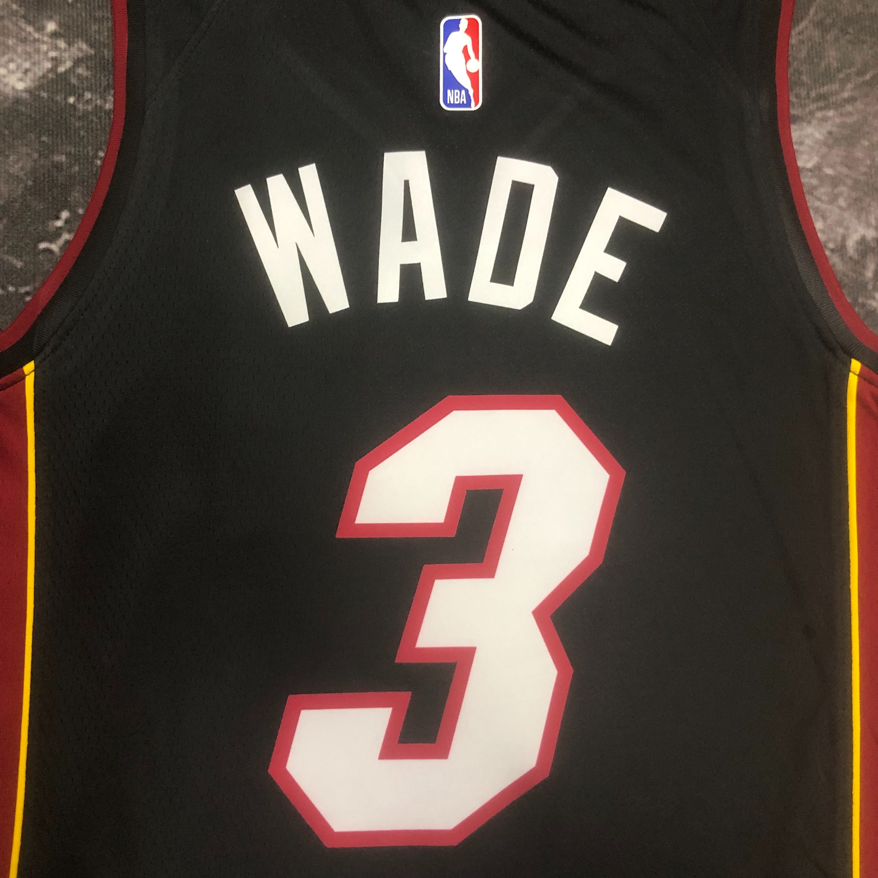 23 Season Miami Heat Black  No.3 Wade
