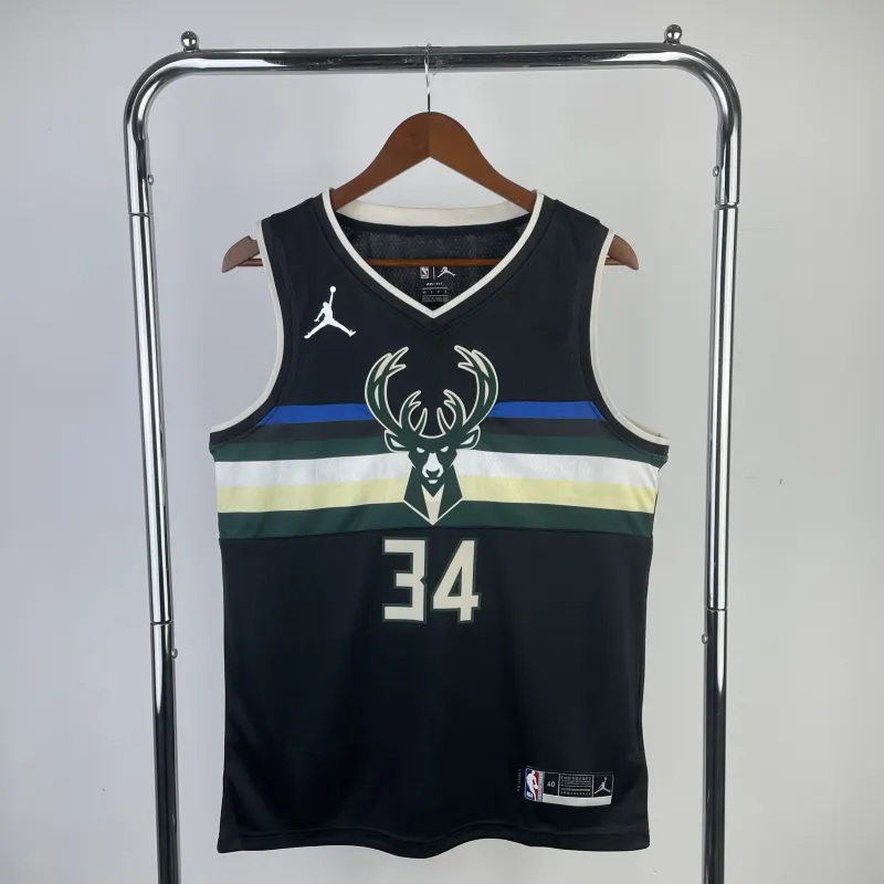 21 Season Milwaukee Bucks City Version Jersey No.34 ANTETOKOUNMPO