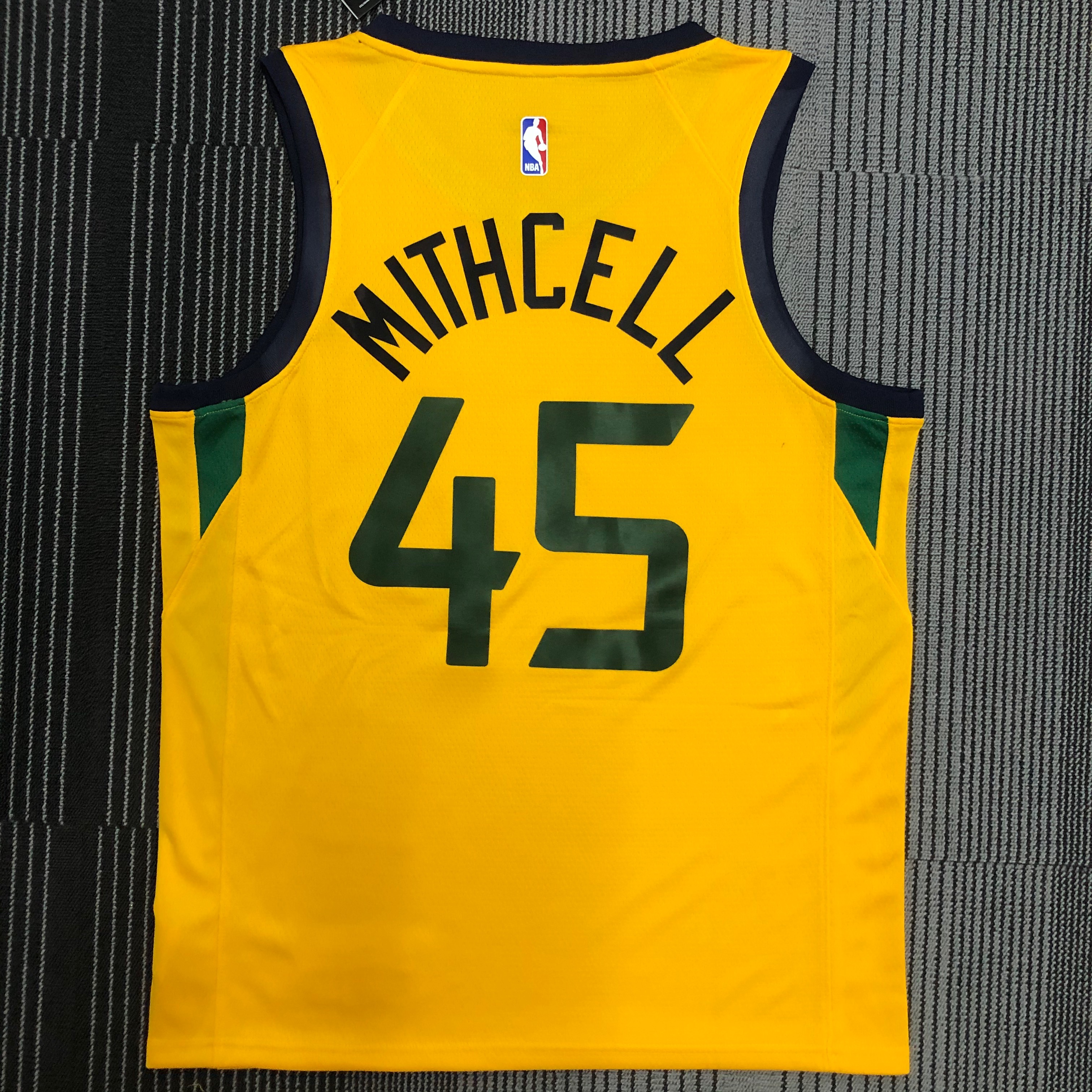 21 Season UTAH JAZZ Yellow  No.45 Mitchell