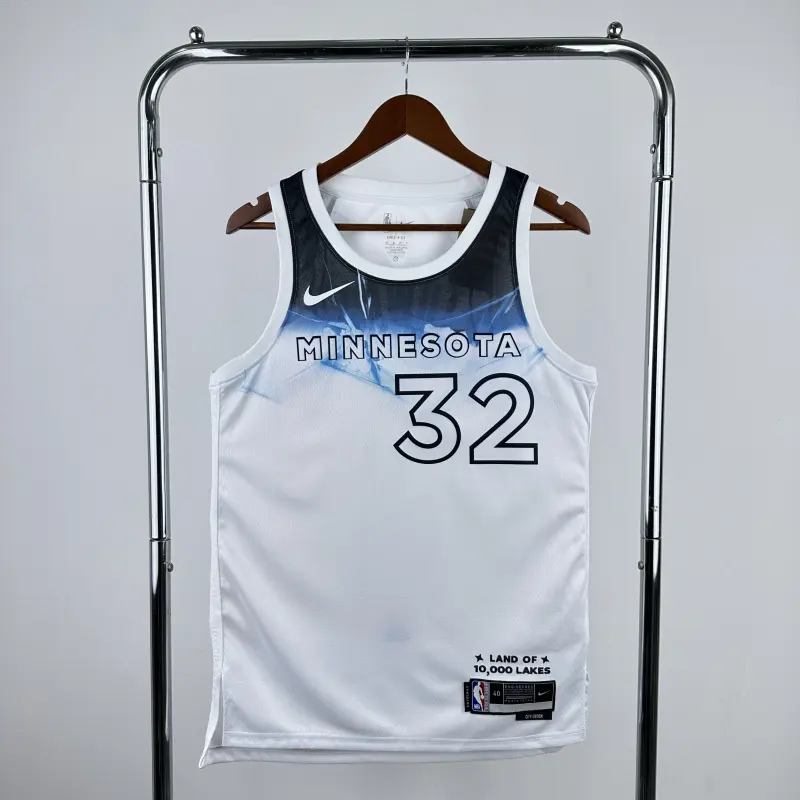 25 SEASON MINNESOTA TIMBERWOLVES CITY VERSION JERSEY NO.32