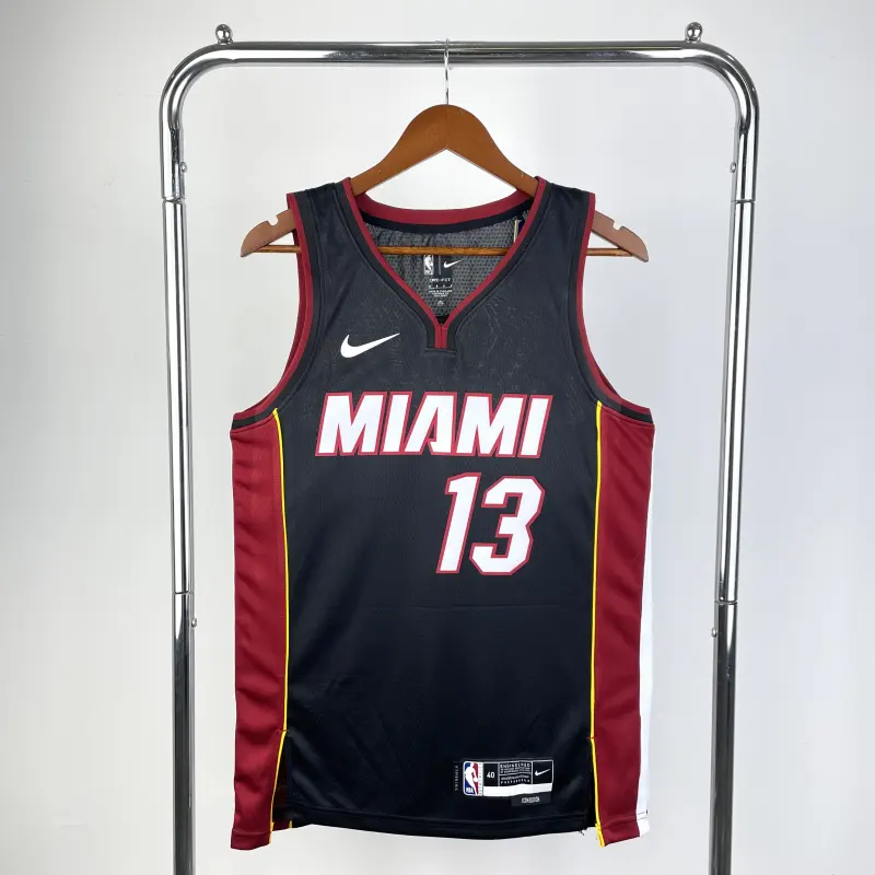 23 Season Miami Heat Black Jersey No.13 Aderayo