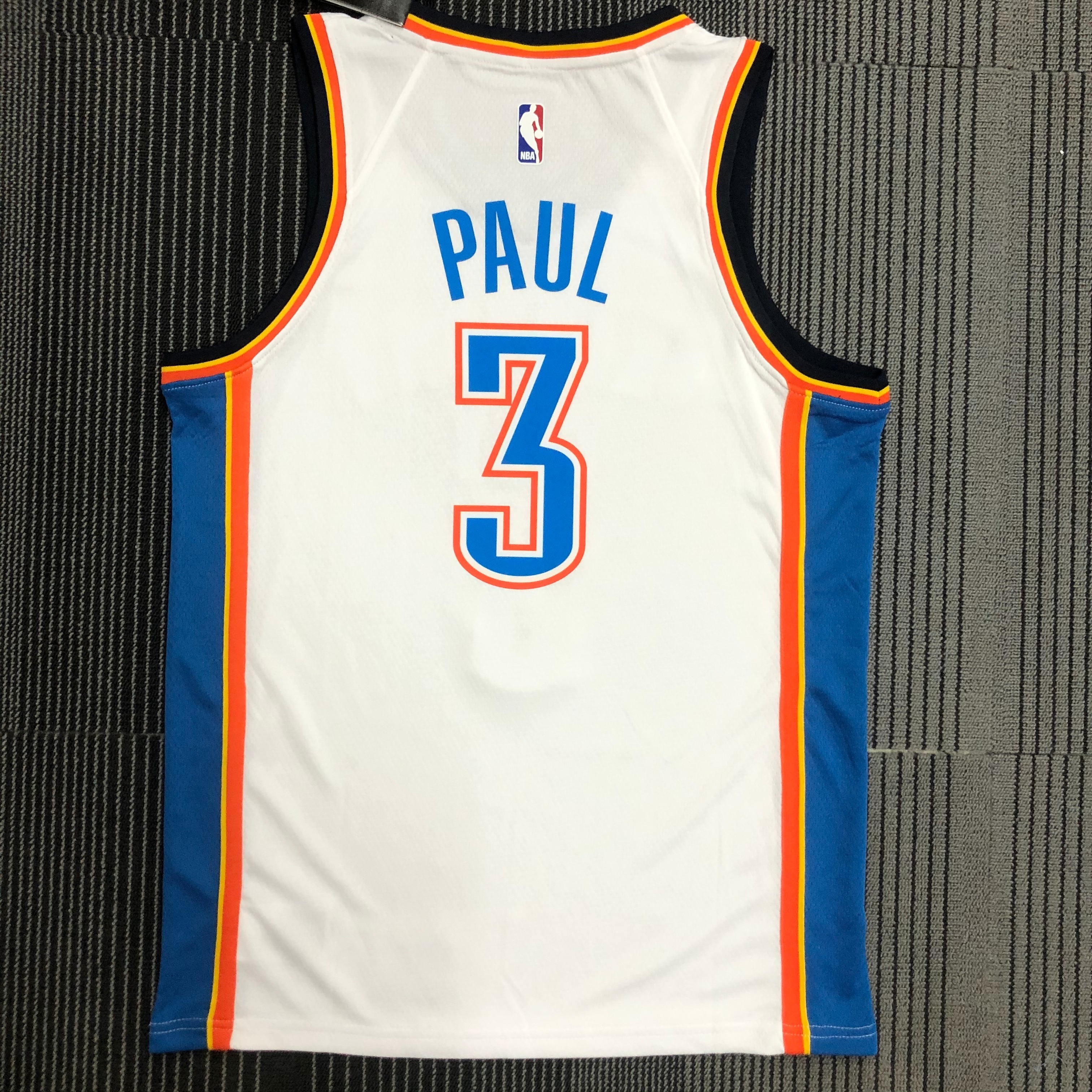 Oklahoma City Thunder White  No.3 Paul
