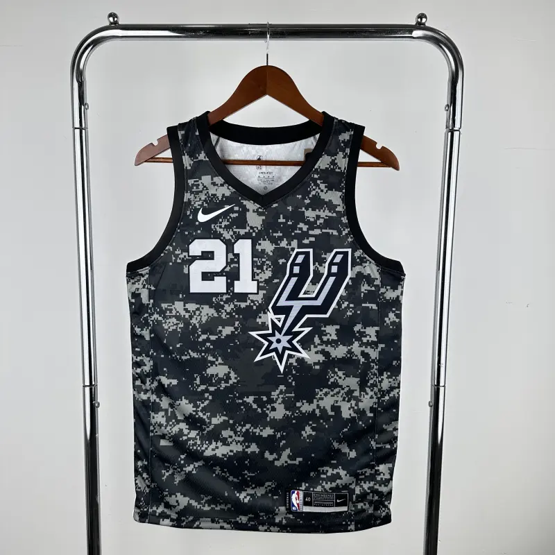 SAN ANTONIO SPURS CAMO #21 DUNCAN