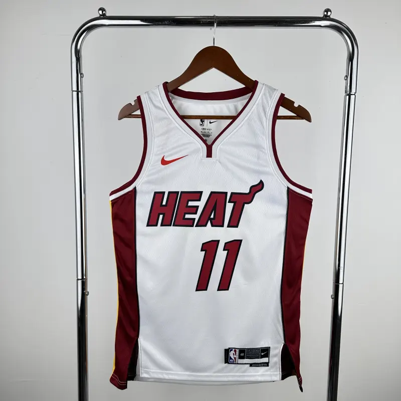 23 Season Miami Heat White Jersey No.11 Jaquez