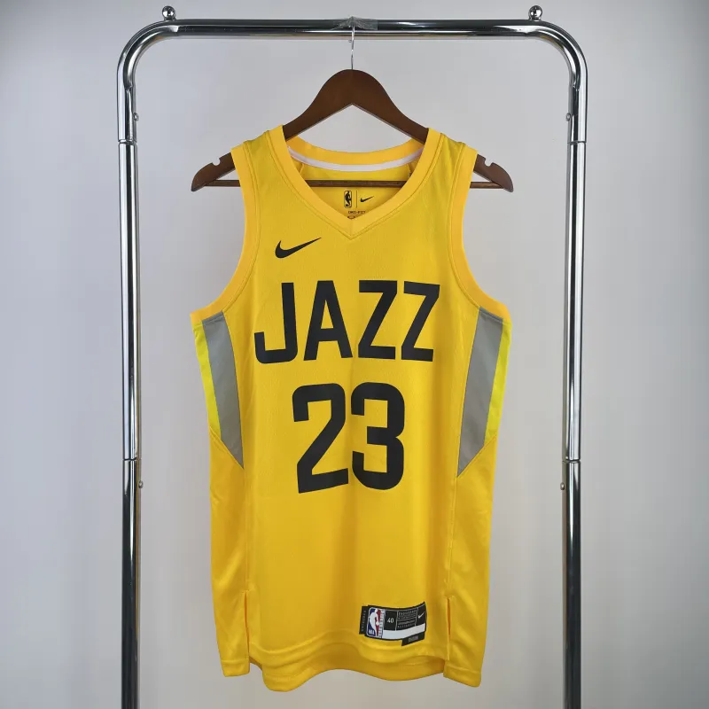 23 Season UTAH JAZZ Away Yellow Jersey No.23 Markkanen