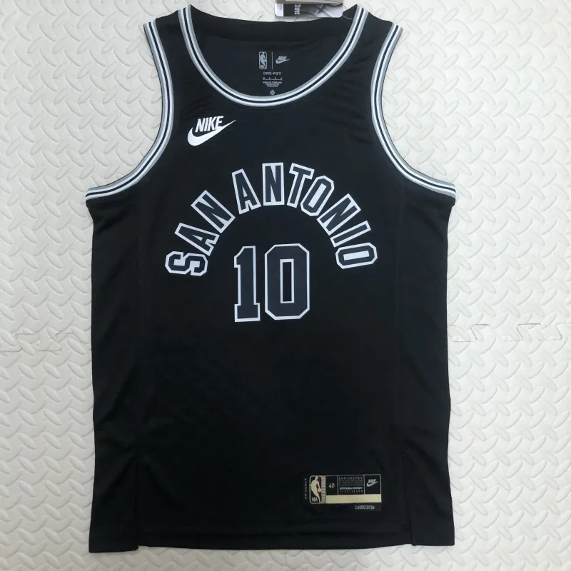 23 Season SAN ANTONIO SPURS Black #10