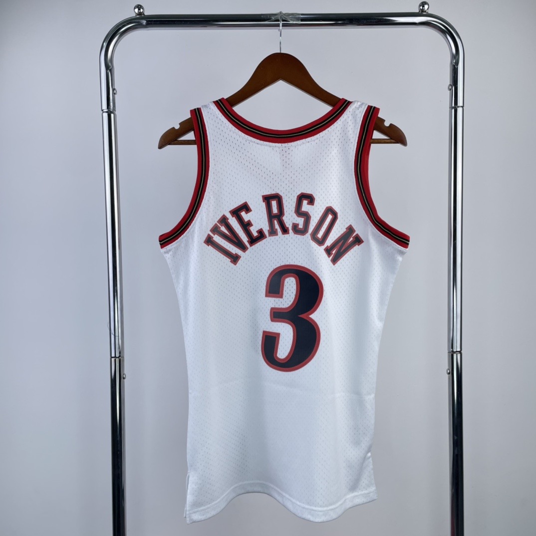 MN Heat Pressed Retro : Philadelphia 76ers 1998 White #3