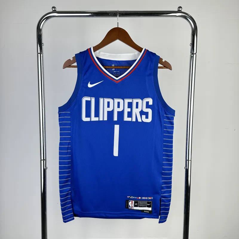 23 Season Los Angeles Clippers Away Blue No.1 Harden