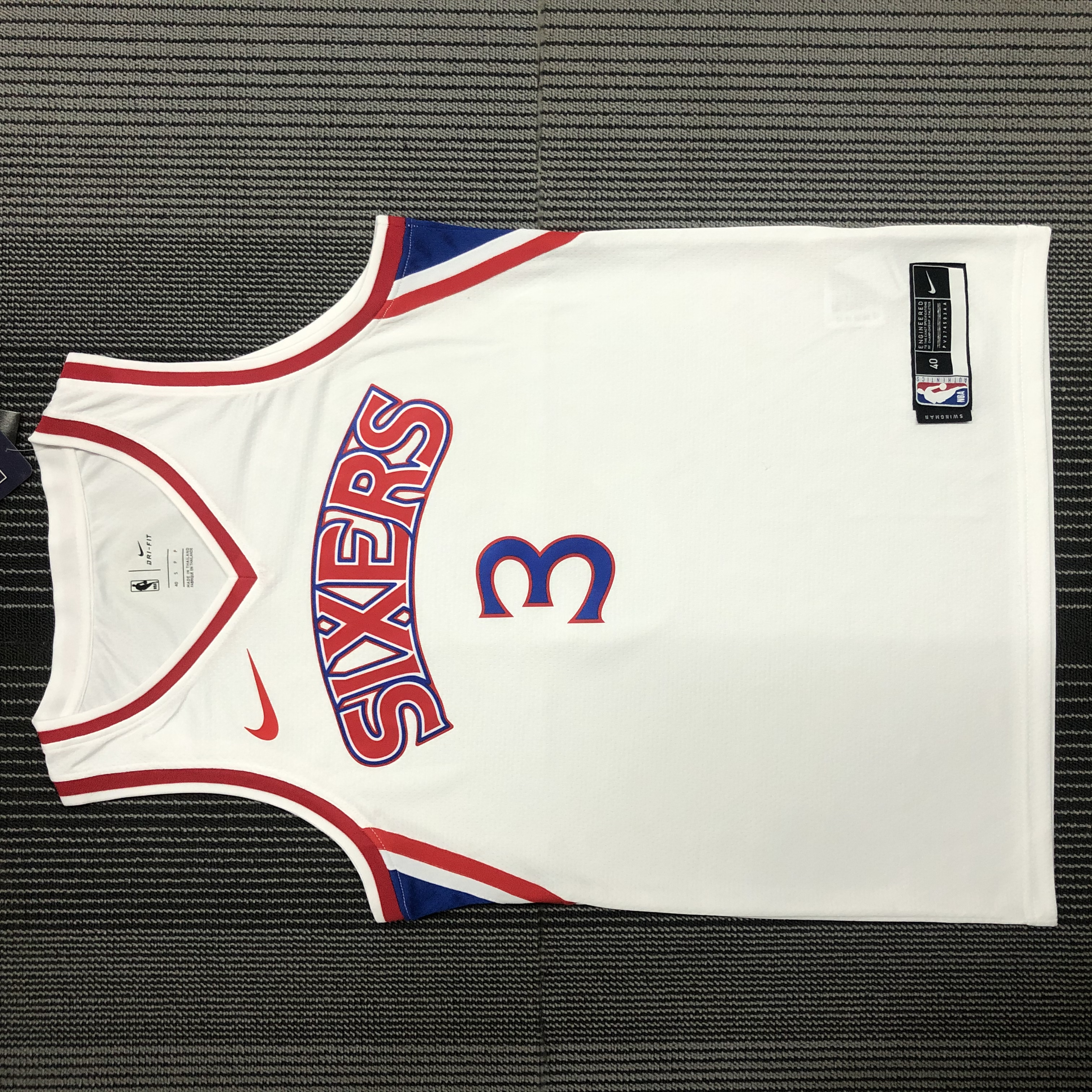Philadelphia 76ers #3 White