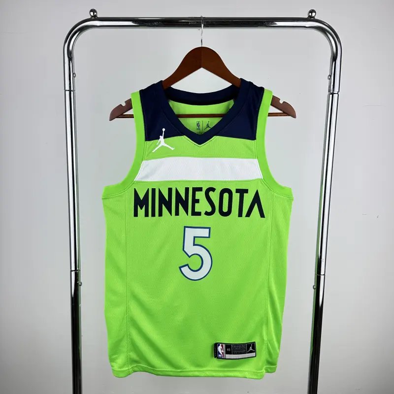 MINNESOTA TIMBERWOLVES GREEN JERSEY NO.5 EDWARDS