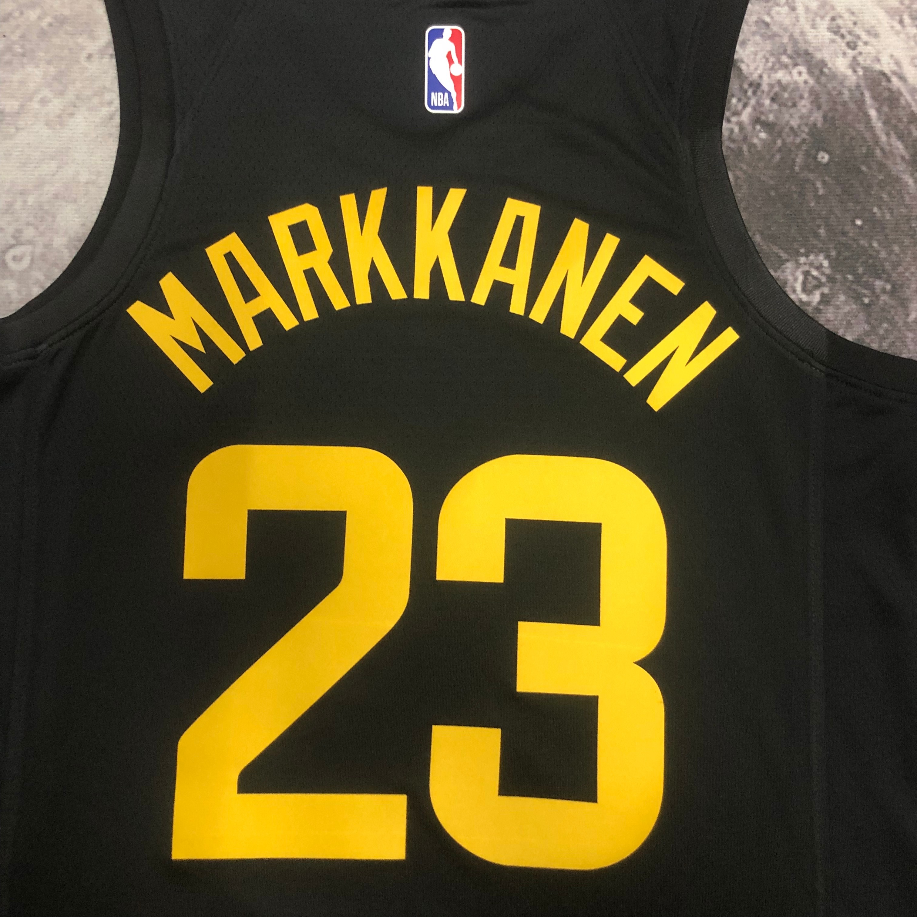 23 Season UTAH JAZZ Flyer lack  No.23 Markkanen