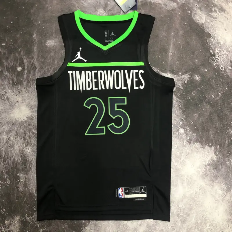 23 SEASON MINNESOTA TIMBERWOLVES FLYER JERSEY NO.25 ROSE