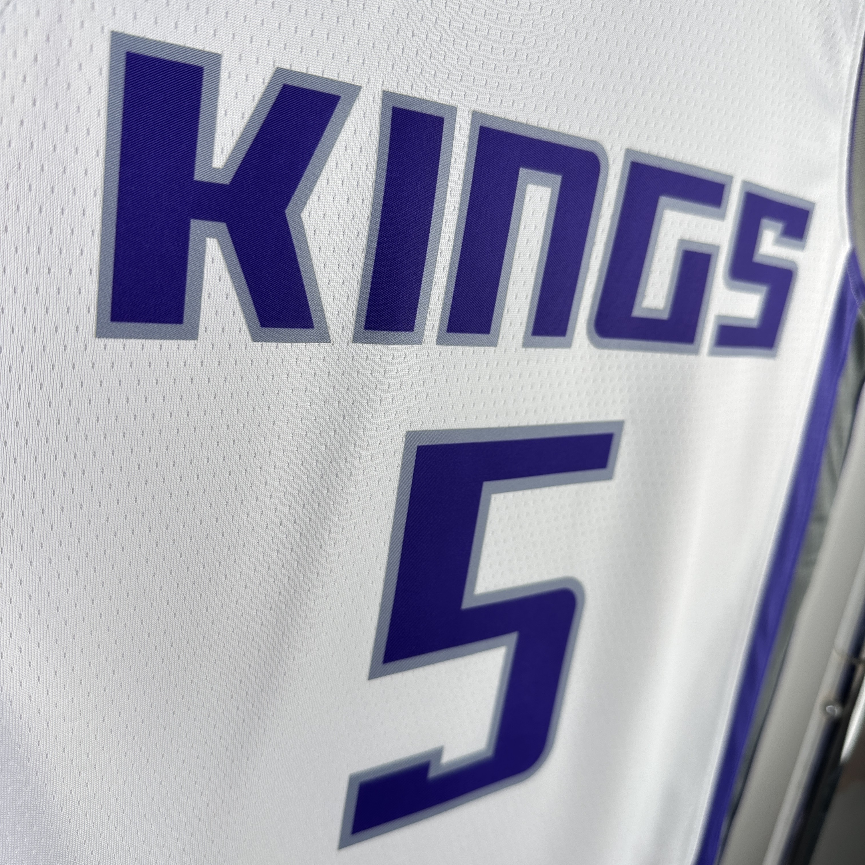 23 SEASON SACRAMENTO KINGS Home White  #5 FOX
