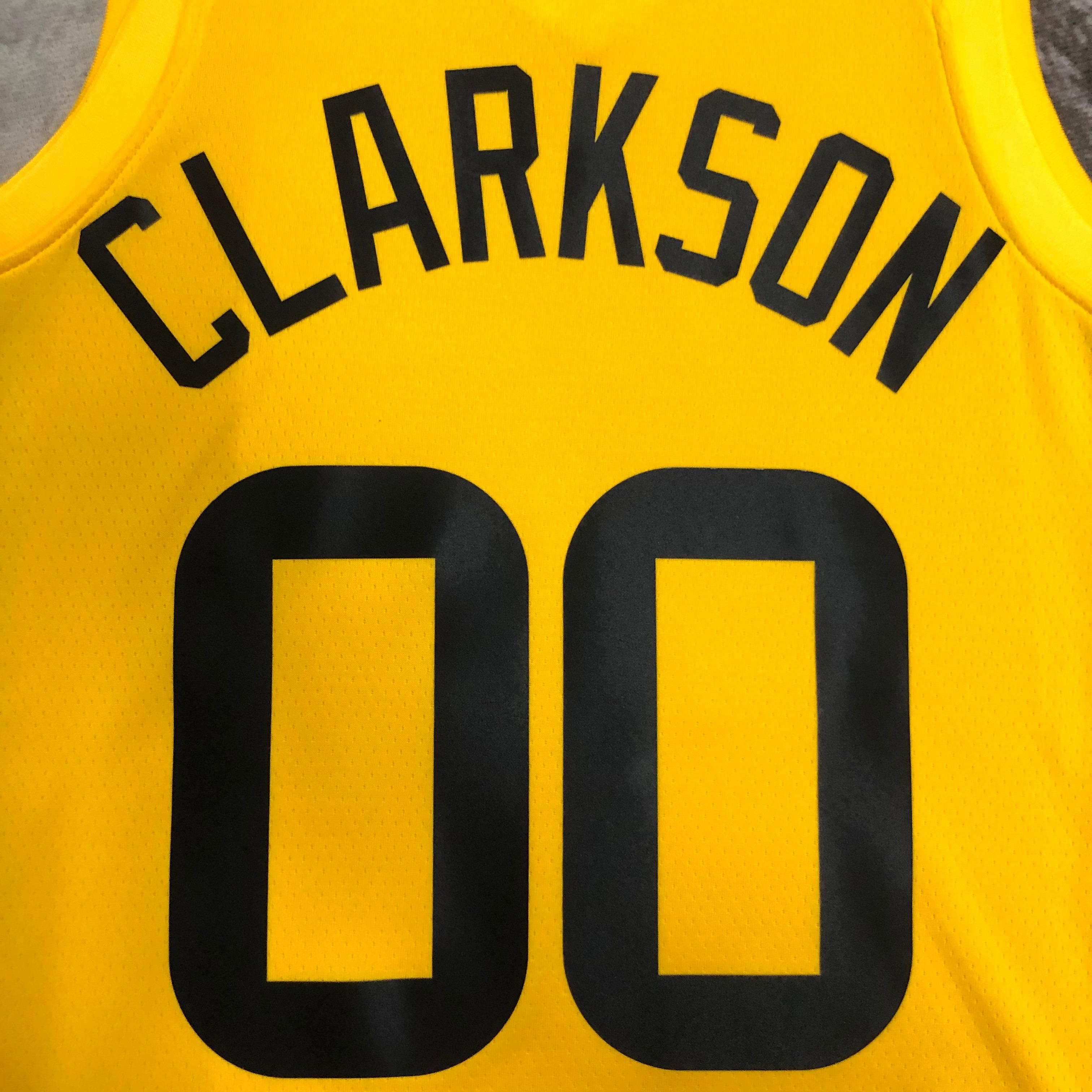 23 Season UTAH JAZZ Away Yellow  No.00 Clarkson