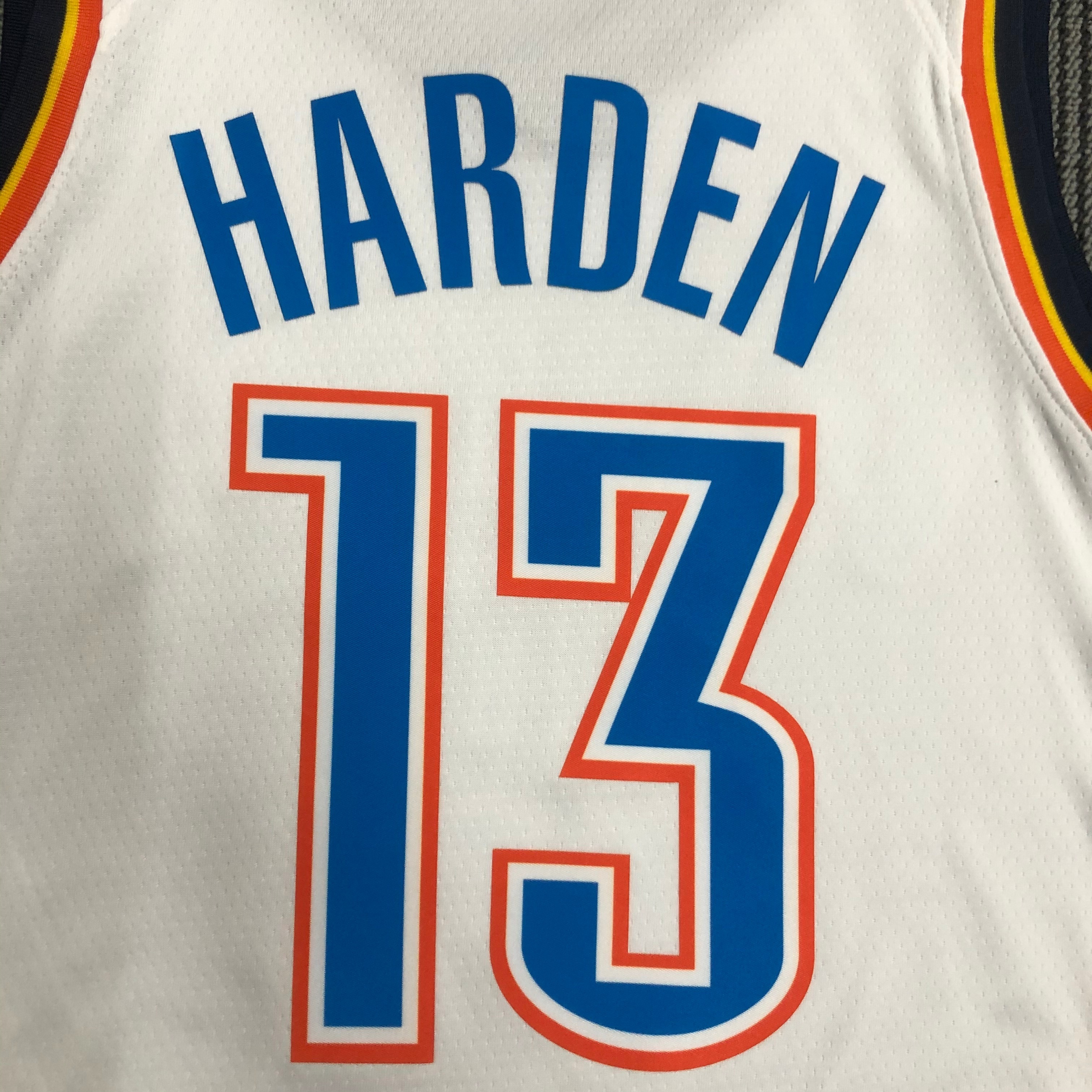 Oklahoma City Thunder White  No.13 Harden