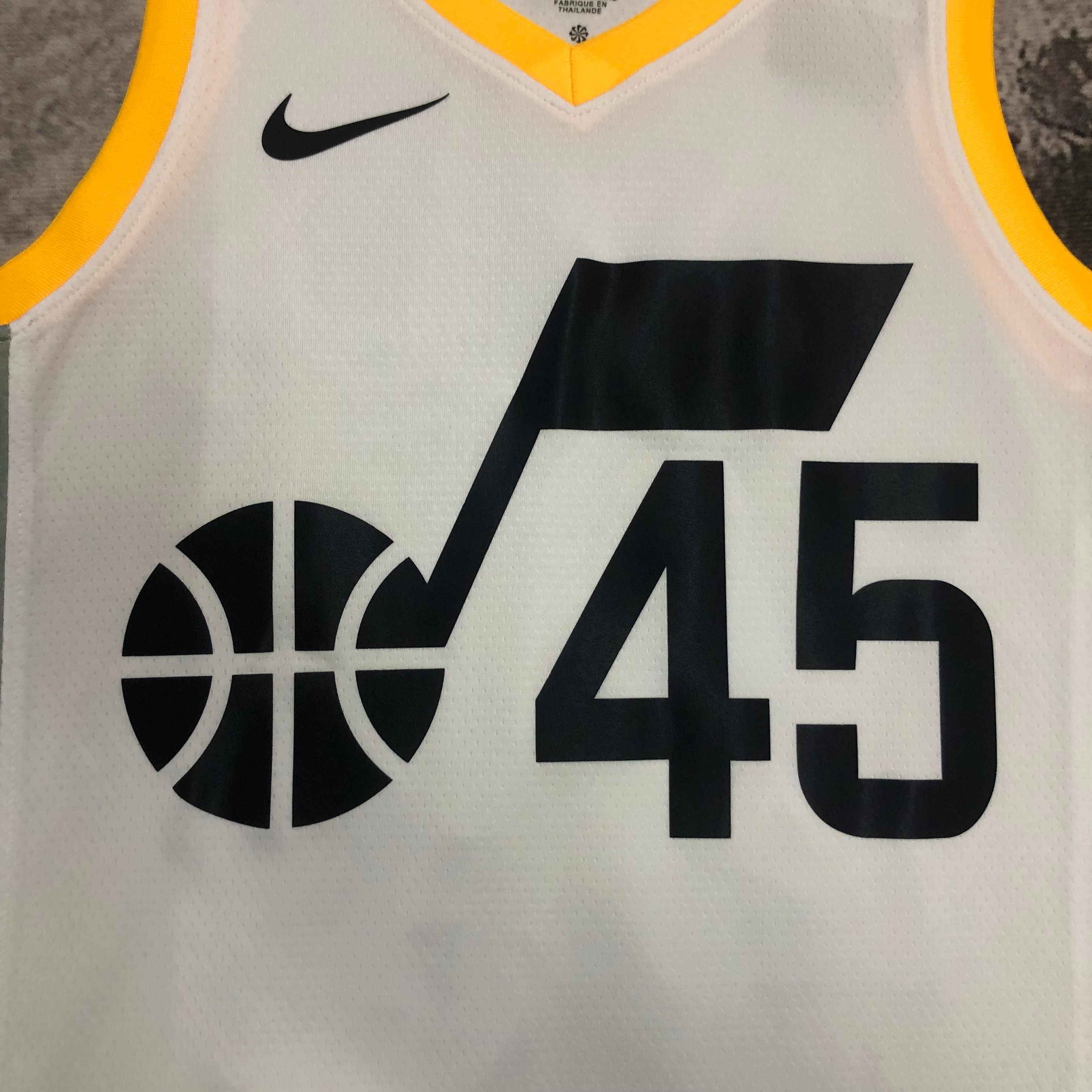 23 Season UTAH JAZZ Home White  No.45 Mitchell