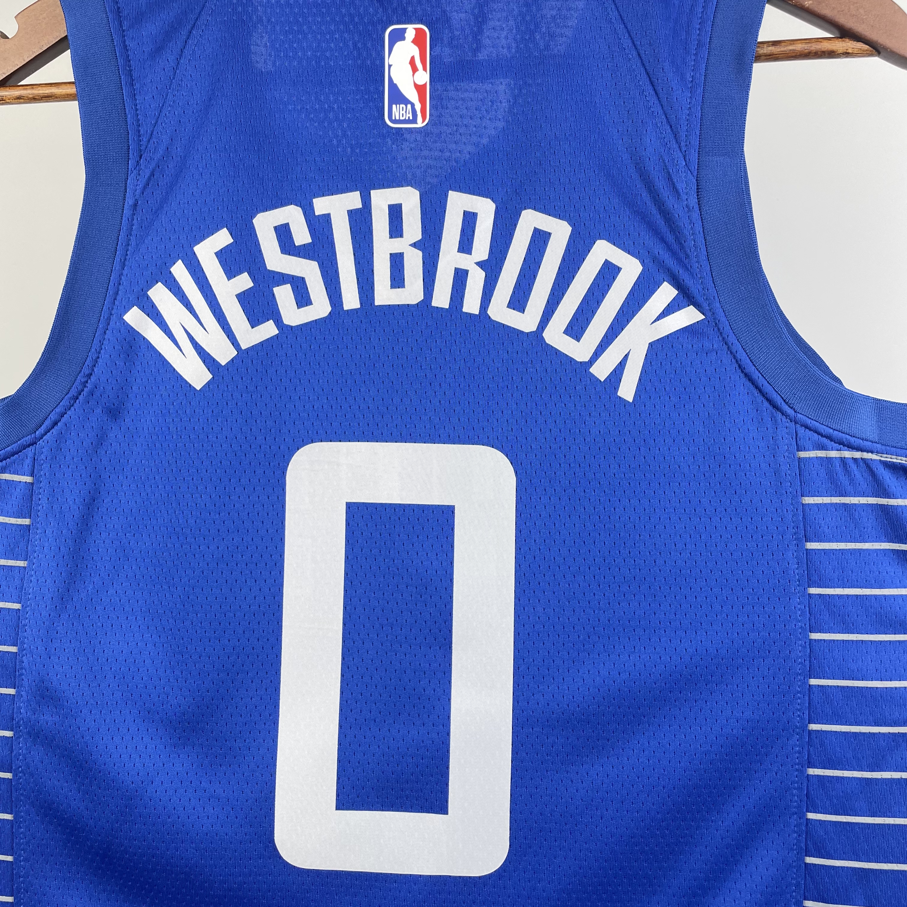 23 Season Los Angeles Clippers Away Blue  No.0 Westbrook