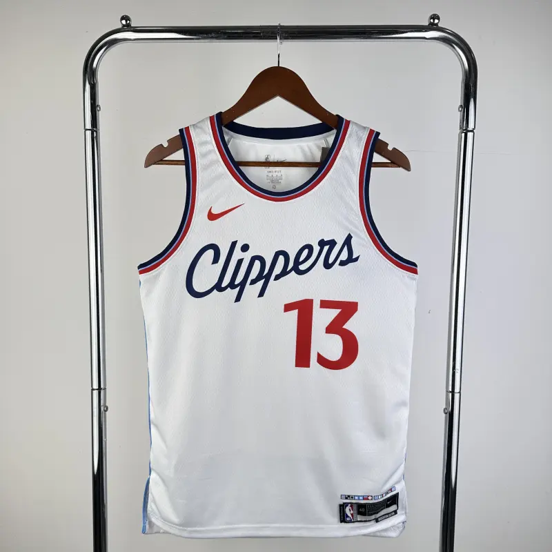 24/25 Season Los Angeles Clippers Home White No.13 George