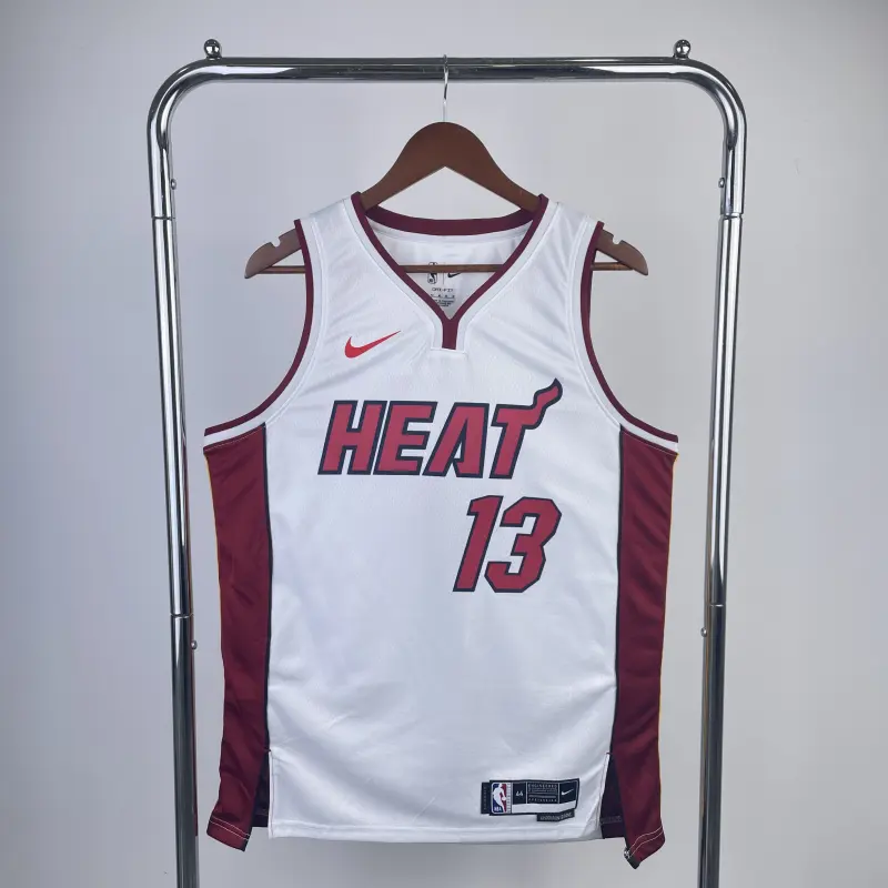 23 Season Miami Heat White Jersey No.13 Aderayo