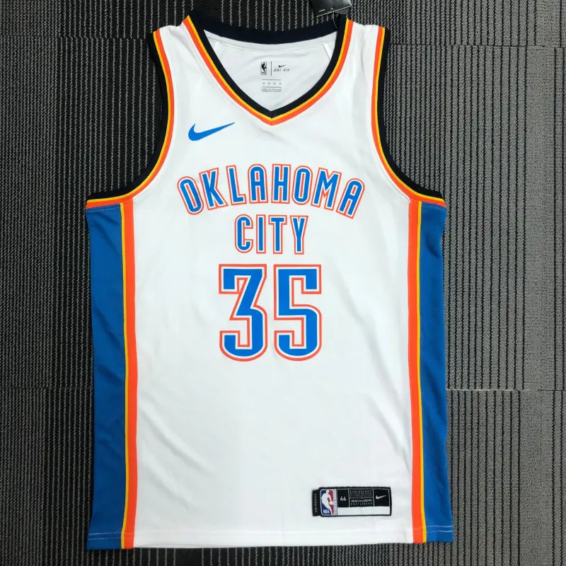 Oklahoma City Thunder White No.35 Durant
