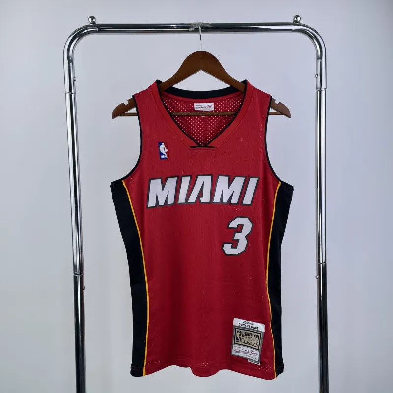 MN Heat Press Retro: Miami Heat 05/06 Season Red Jersey