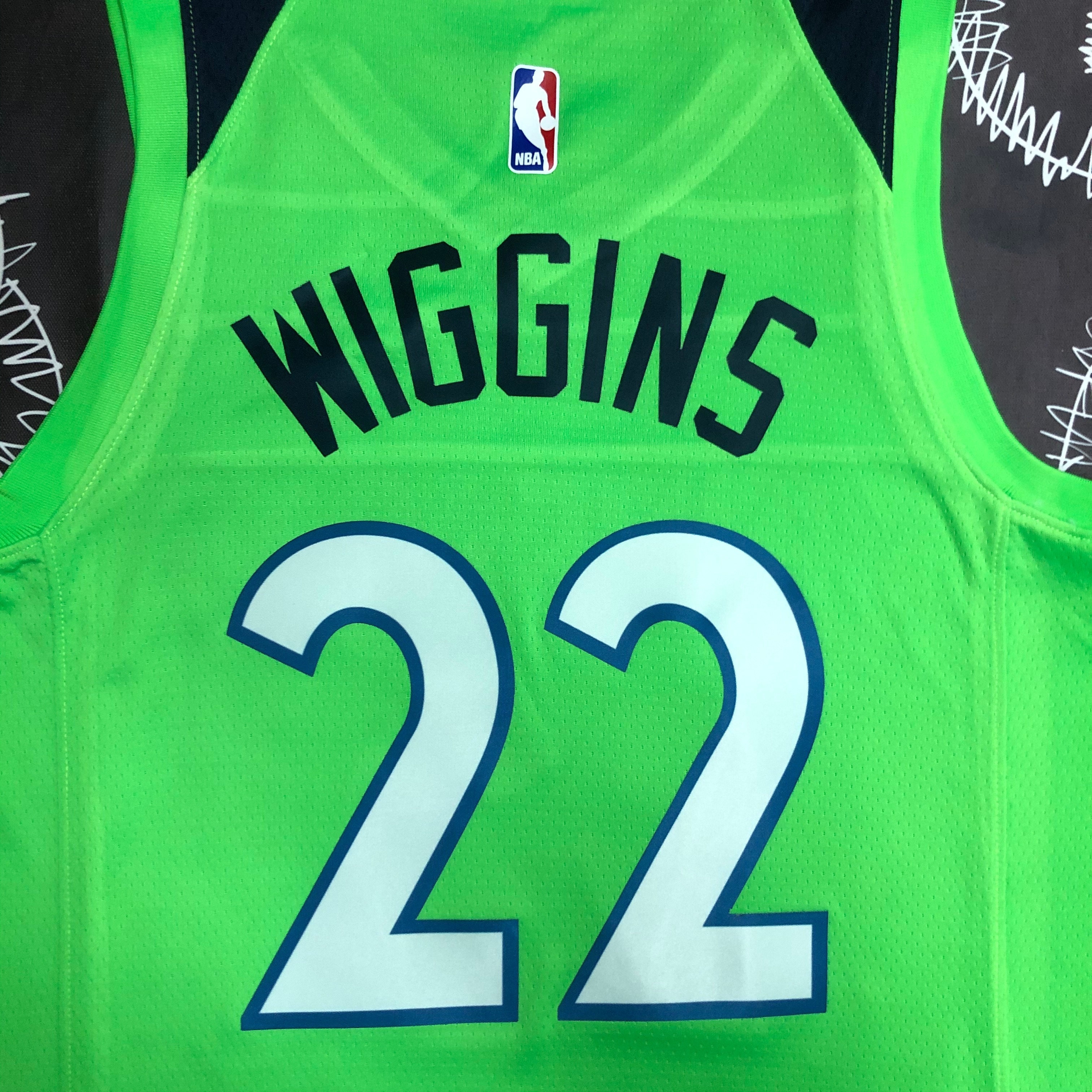 MINNESOTA TIMBERWOLVES GREEN  NO.22 WIGGINS