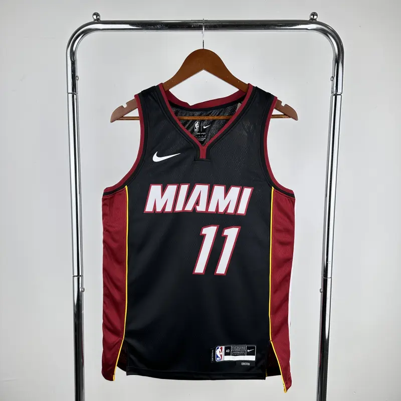 23 Season Miami Heat Black Jersey No.11 Jaquez