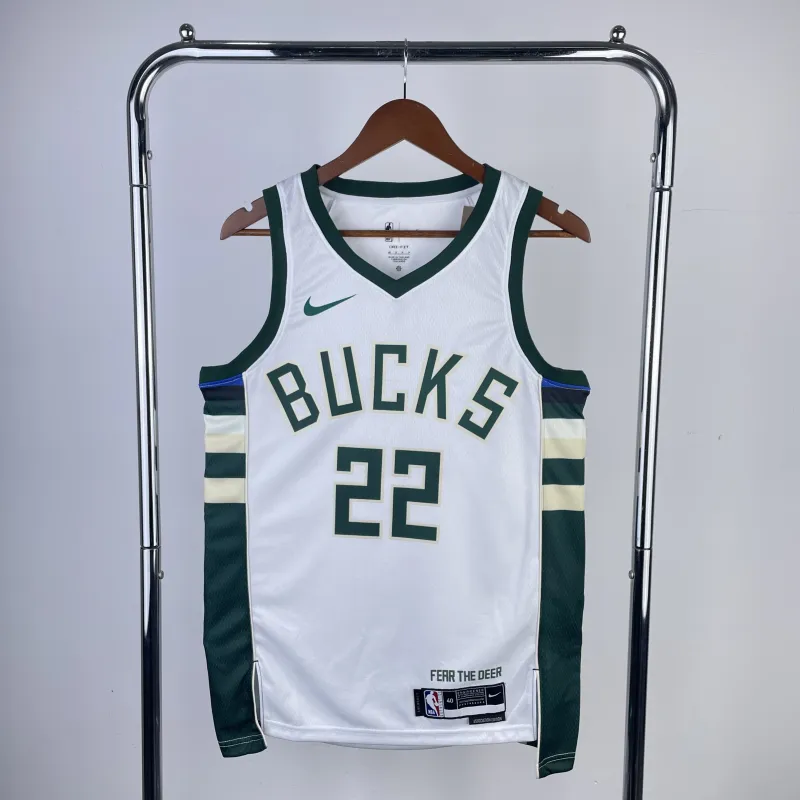 23 Season Milwaukee Bucks Home Version Jersey No.22 MIDDLETON