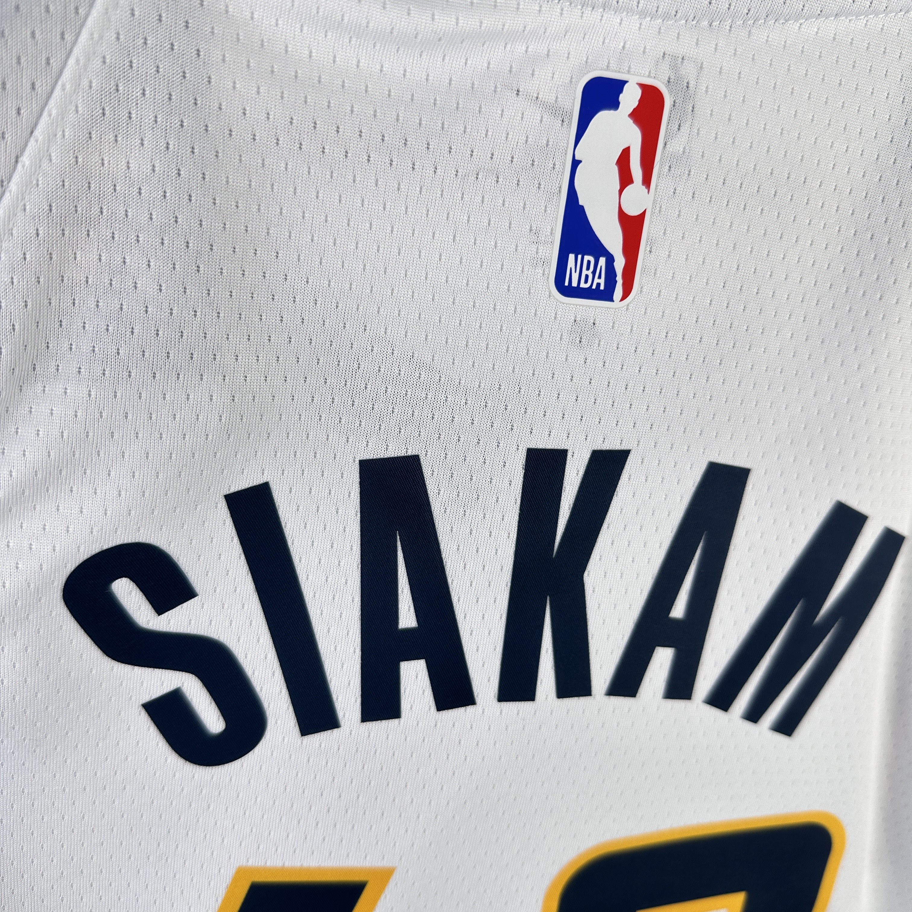 23 Season Indiana Pacers Home  White No.43 Siakam