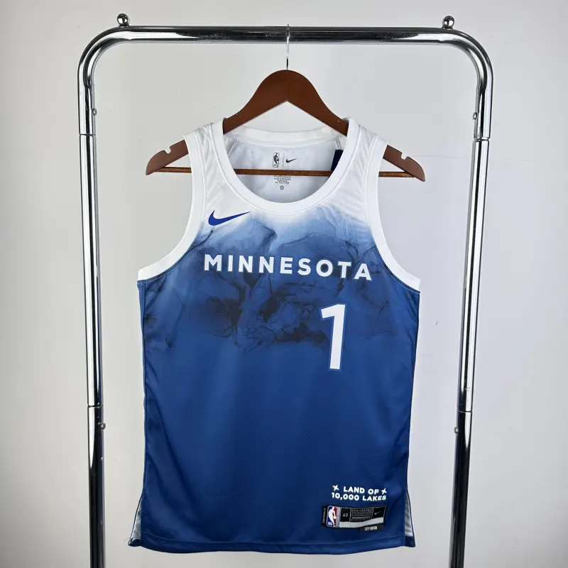 24 SEASON MINNESOTA TIMBERWOLVES CITY VERSION JERSEY NO.1 ANDERSON