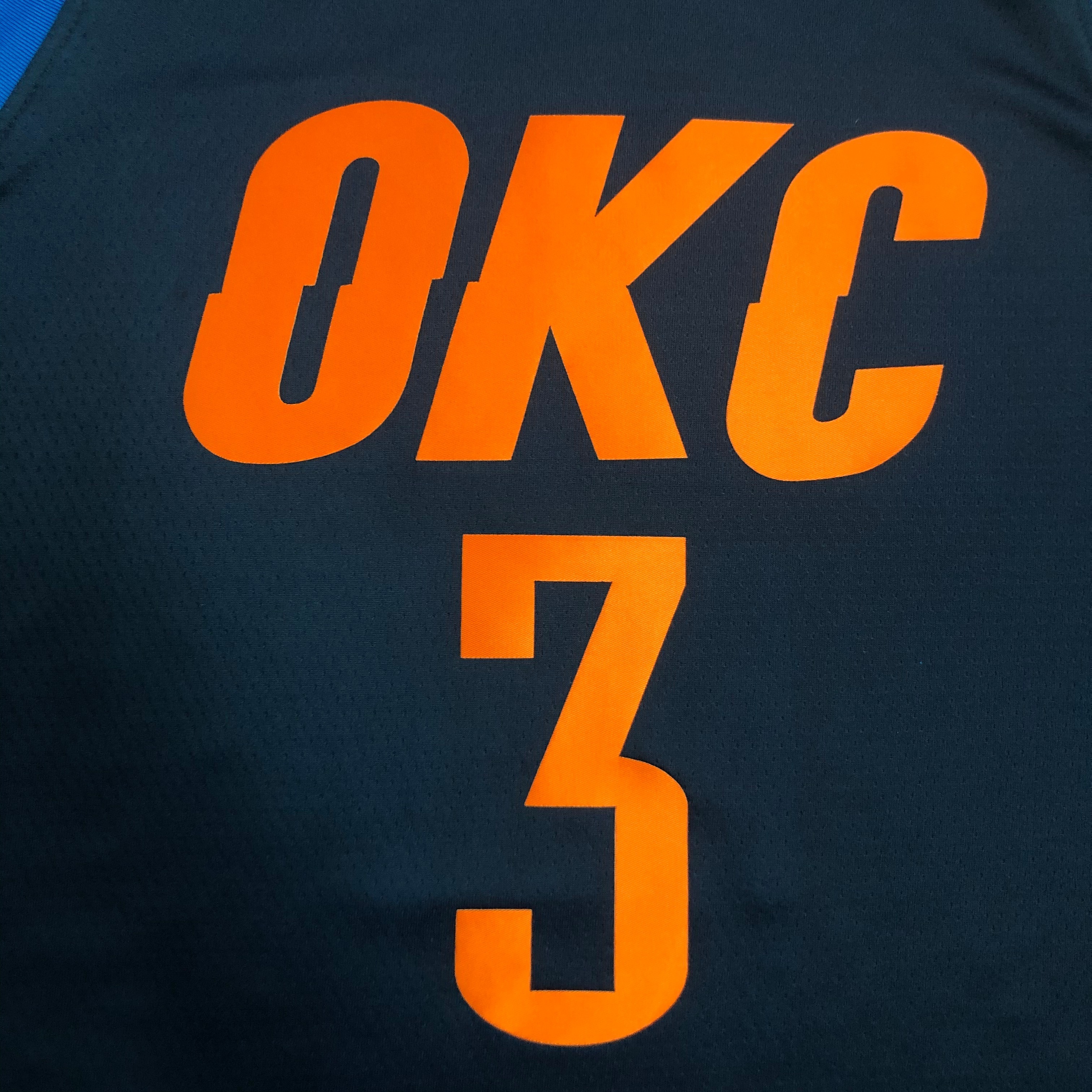 Oklahoma City Thunder Blue STRIPE  No.3 Paul