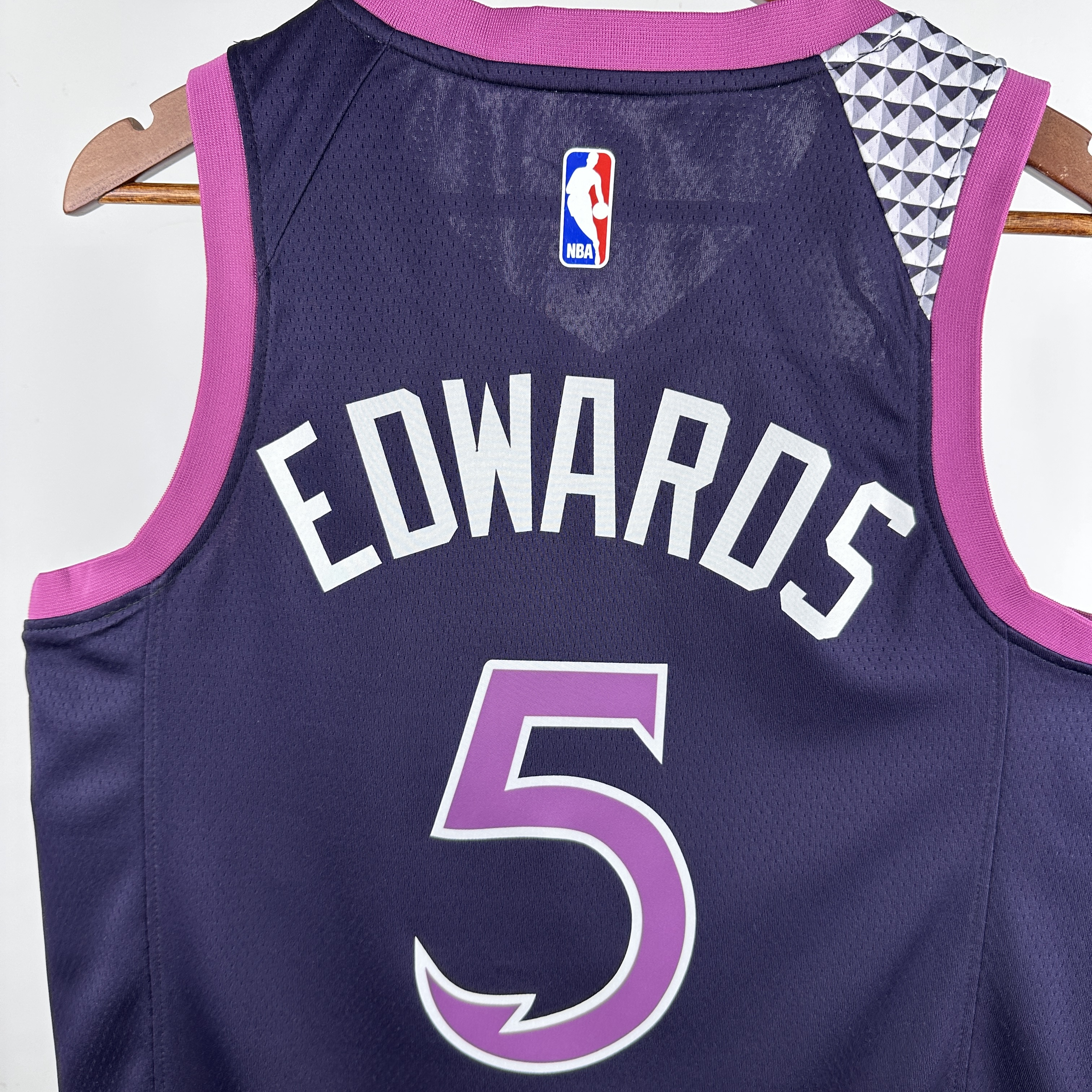 MINNESOTA TIMBERWOLVES PURPLE/ BLACK  NO.5 EDWARDS