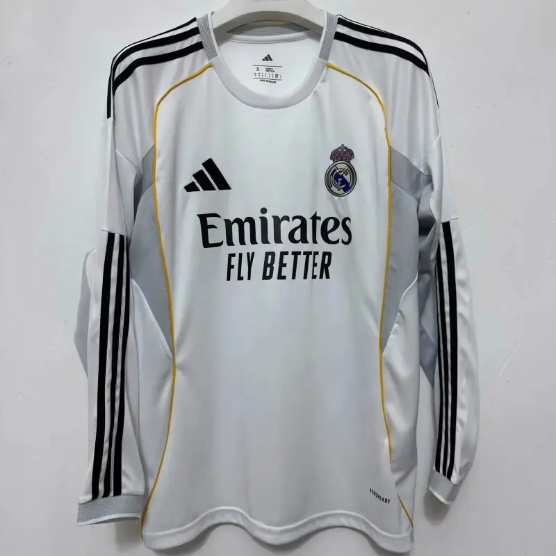 Real Madrid 25/26 Home Long Sleeves S-3XL