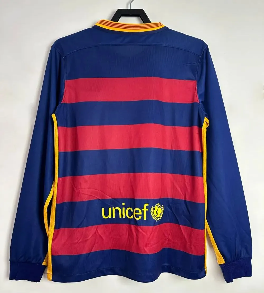 Retro 15/16 Barcelona Home  long sleeves S-XXL