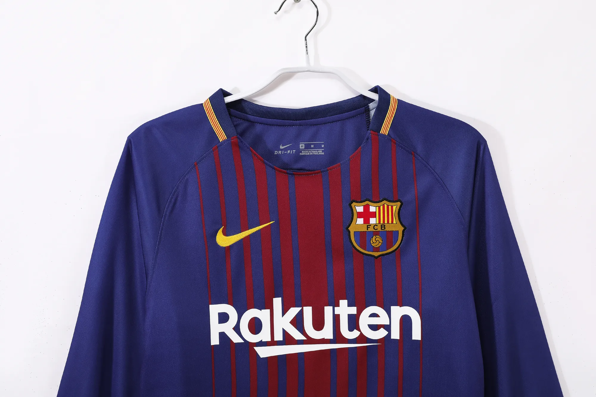 Retro 17/18 Barcelona Home Long Sleeves S-XXL 3