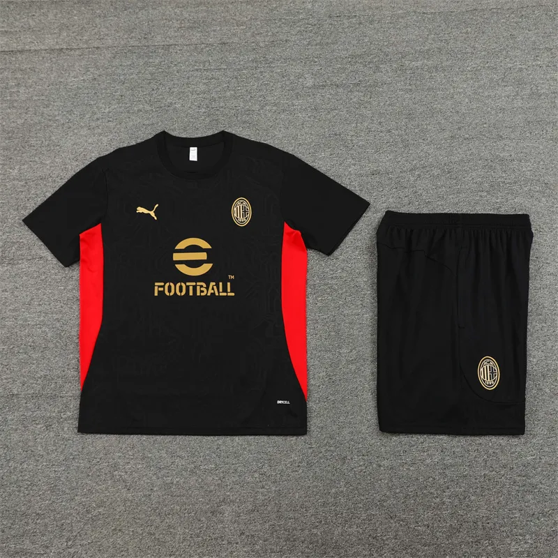 Adult / Kids AC Milan  24/25 Training SUIT��Black�� 3