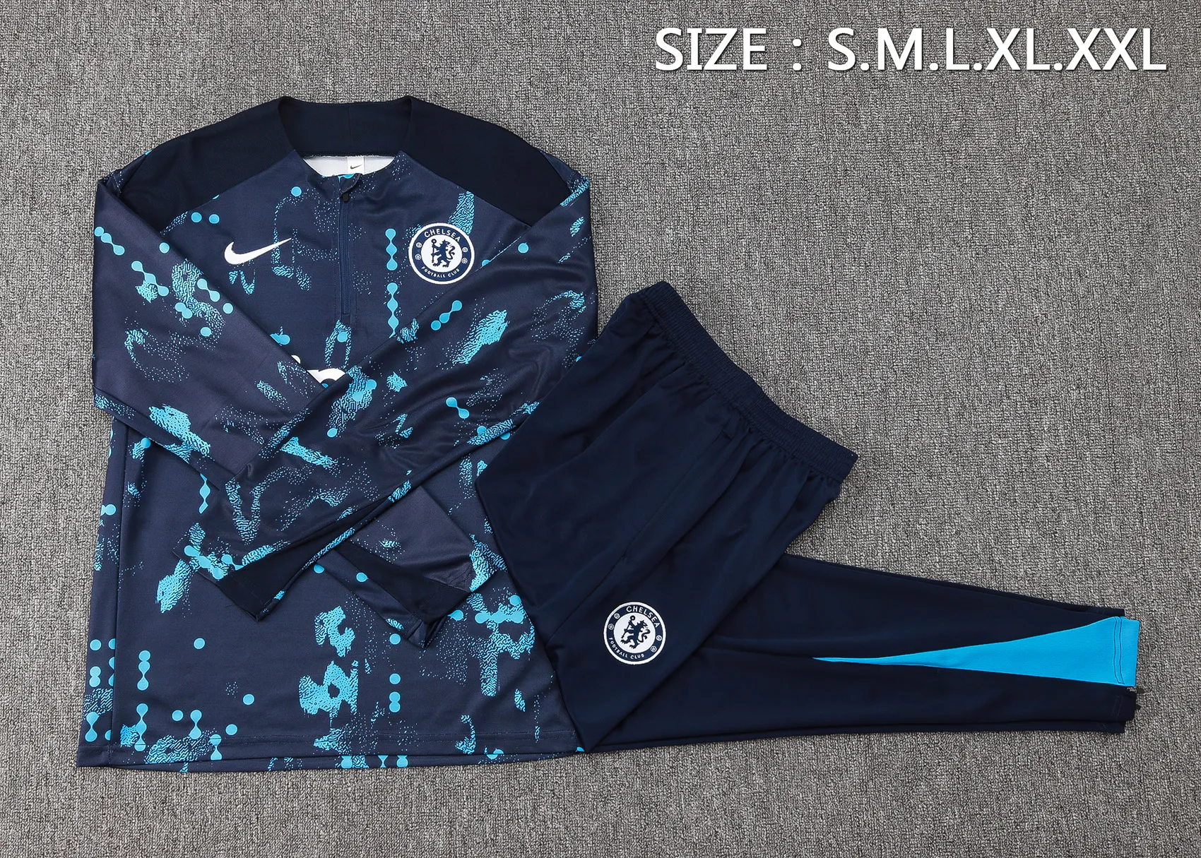 Adult/ Kids Chelsea 24/25 Half zipper training suit B948 3